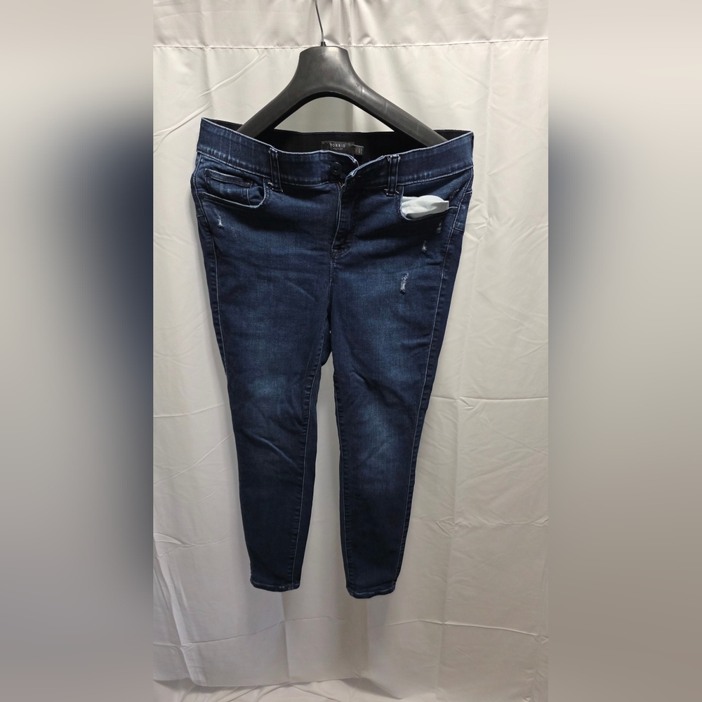 Torrid Dark Blue Skinny Jeans